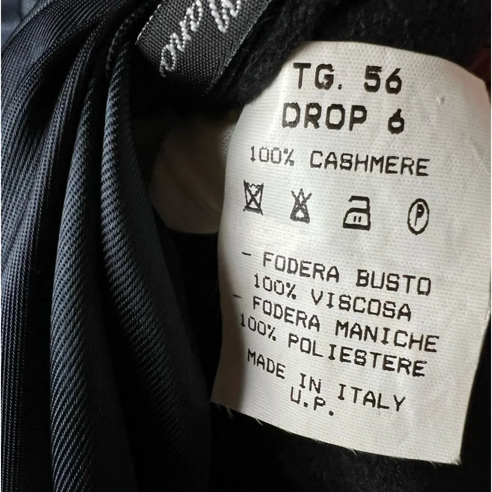 Italy 100% Cashmere 2 Button Black Blazer Sports Jacket SZ XL 48 Bloke Giorgio V